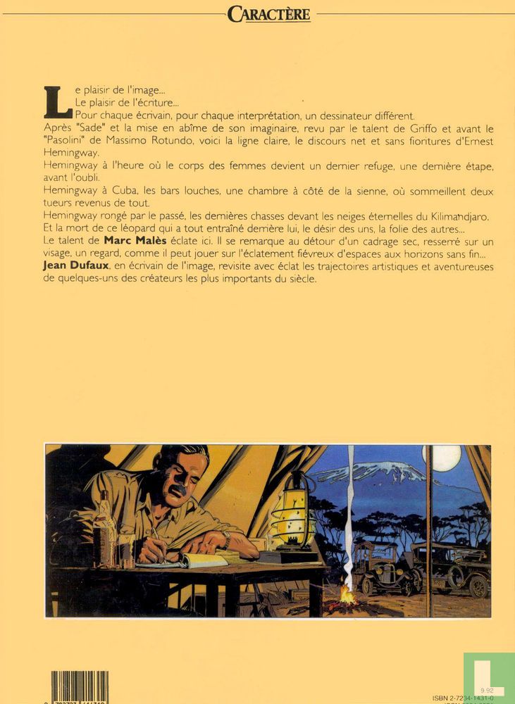 Mort d'un léopard 22 (1992) - Ernest Hemingway - LastDodo