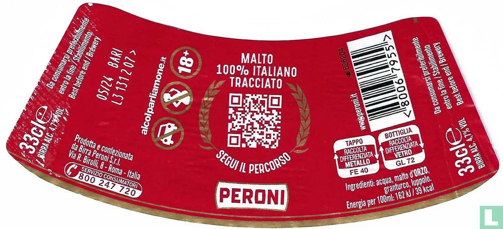 Peroni 33cl