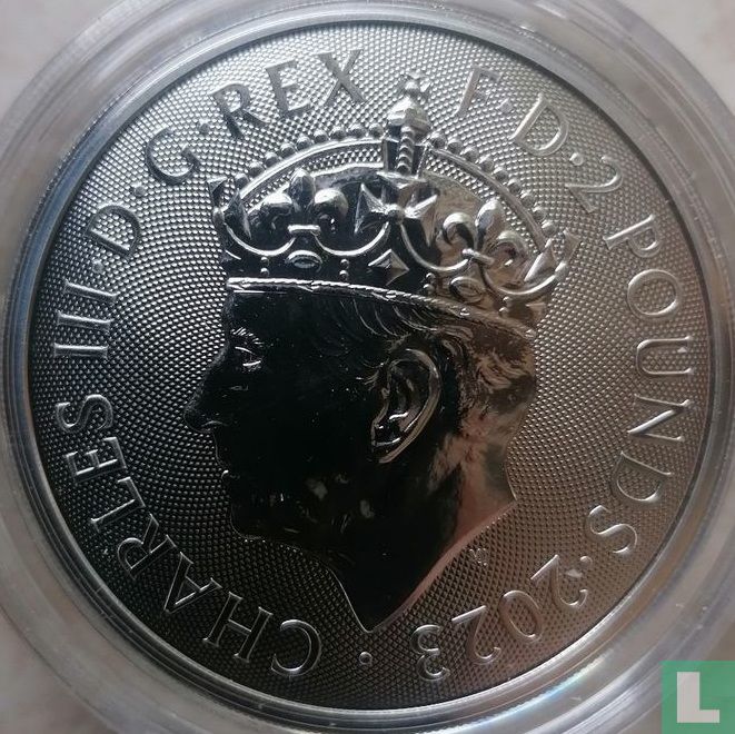 Royaume-Uni 2 pounds 2023 "Couronnement du roi Charles III"