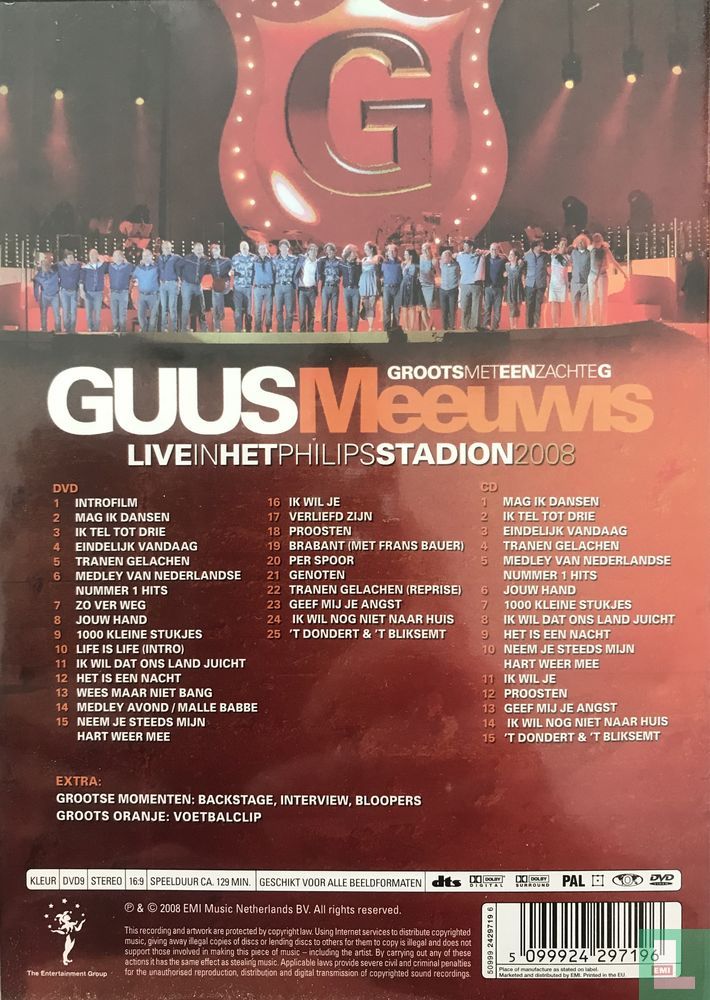 その他 Groots Met Een Zachte G 2013/Live@Psv Stadion Eind [DVD] Groots Met Een Zachte G 2013 - Album by Guus Meeuwis | Spotify