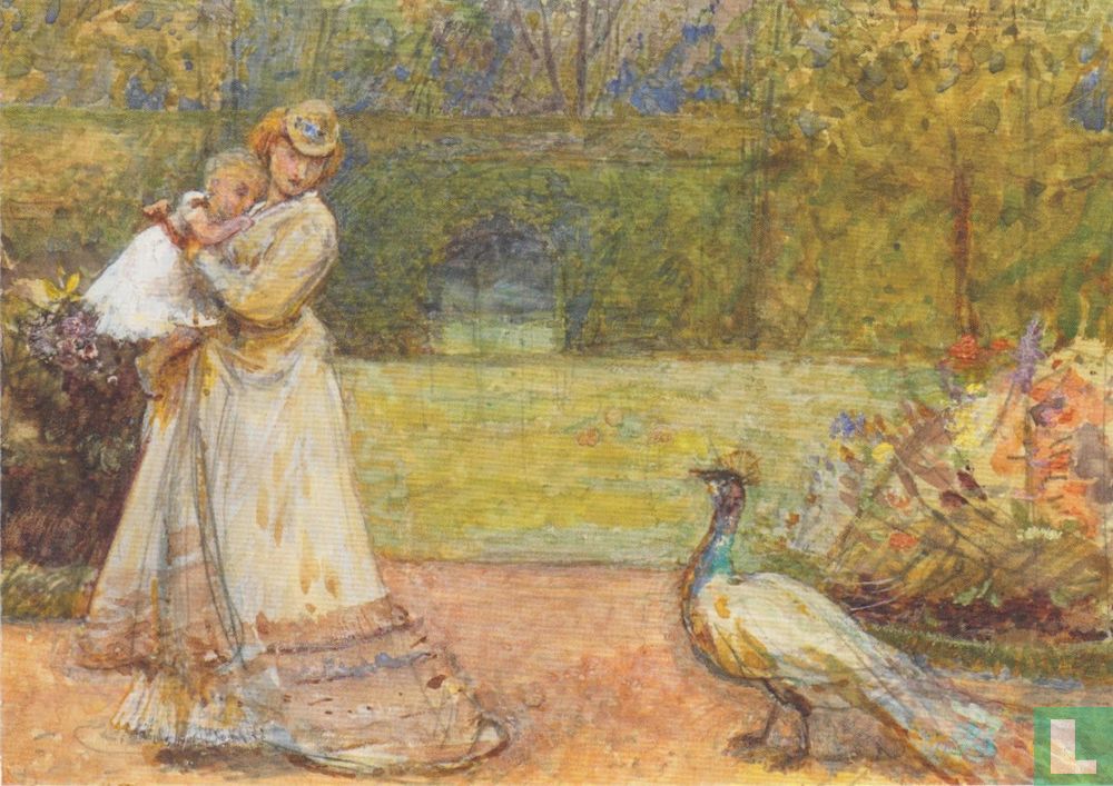 Lady and a Peacock