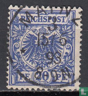 Figure with crown / eagle in oval