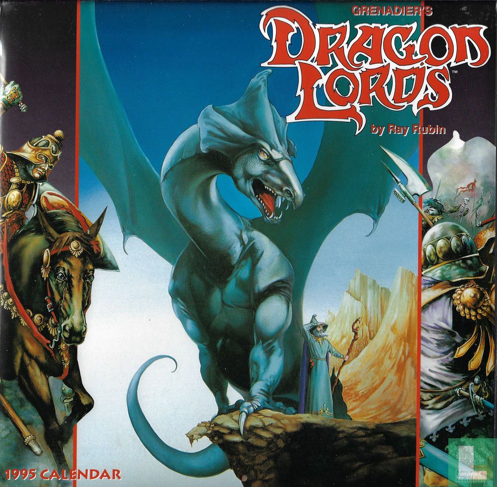 Grenadier #39 s Dragon Lords 1995 Calendar (1995) Landmark Calendars