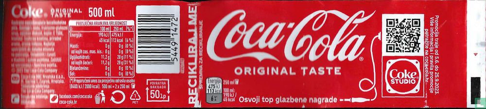 Coca-Cola 500ml (Croatia)