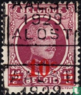 Roi Albert Ier, avec surcharge