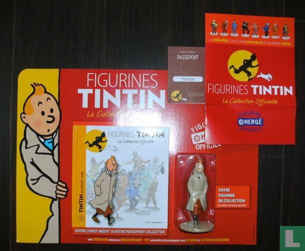 ② Figurine Tintin en trench coat Moulinsart — Statues & Figurines