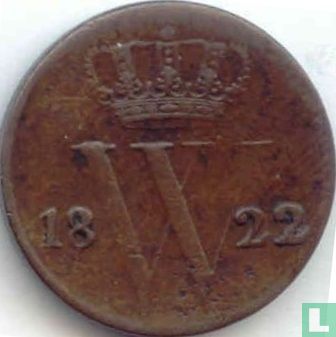 Netherlands ½ cent 1822 (B)