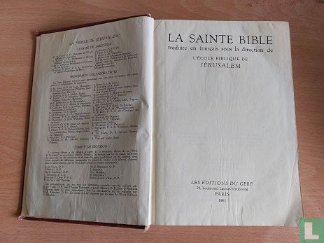 La Sainte Bible