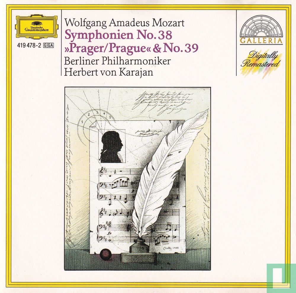 Mozart Symphonies no. 38 and 39 419 478-2 (1982) - Berlin