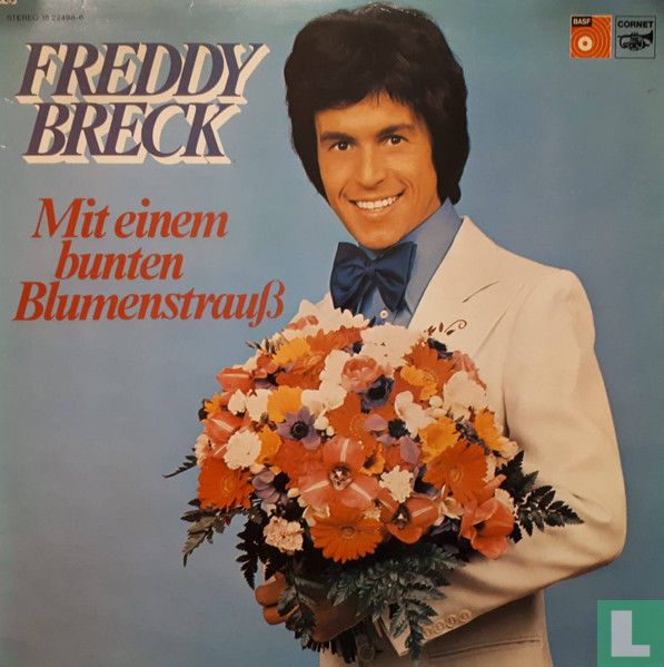 Mit einen bunten Blumenstrauß