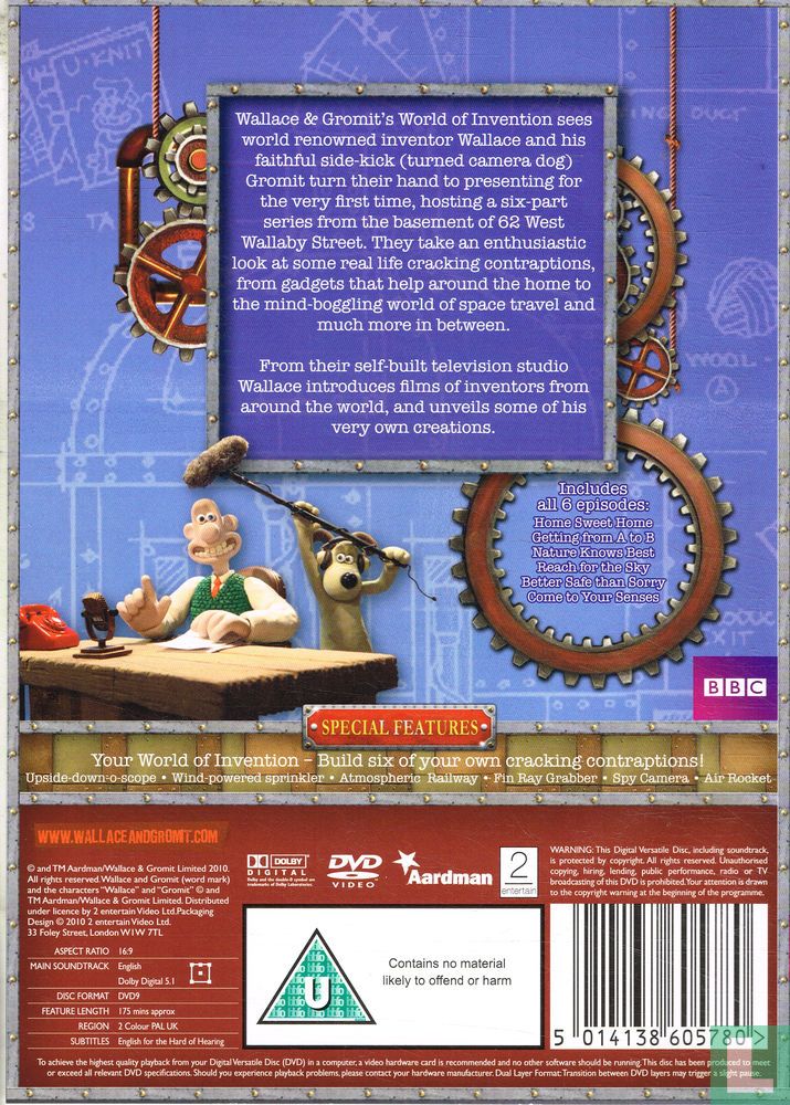 Wallace & Gromit's World of Invention DVD DVD LastDodo