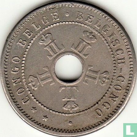 Congo belge 5 centimes 1909