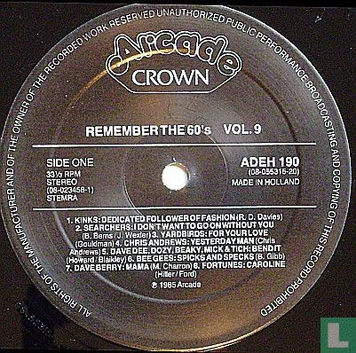 Remember the 60's Vol. 9
