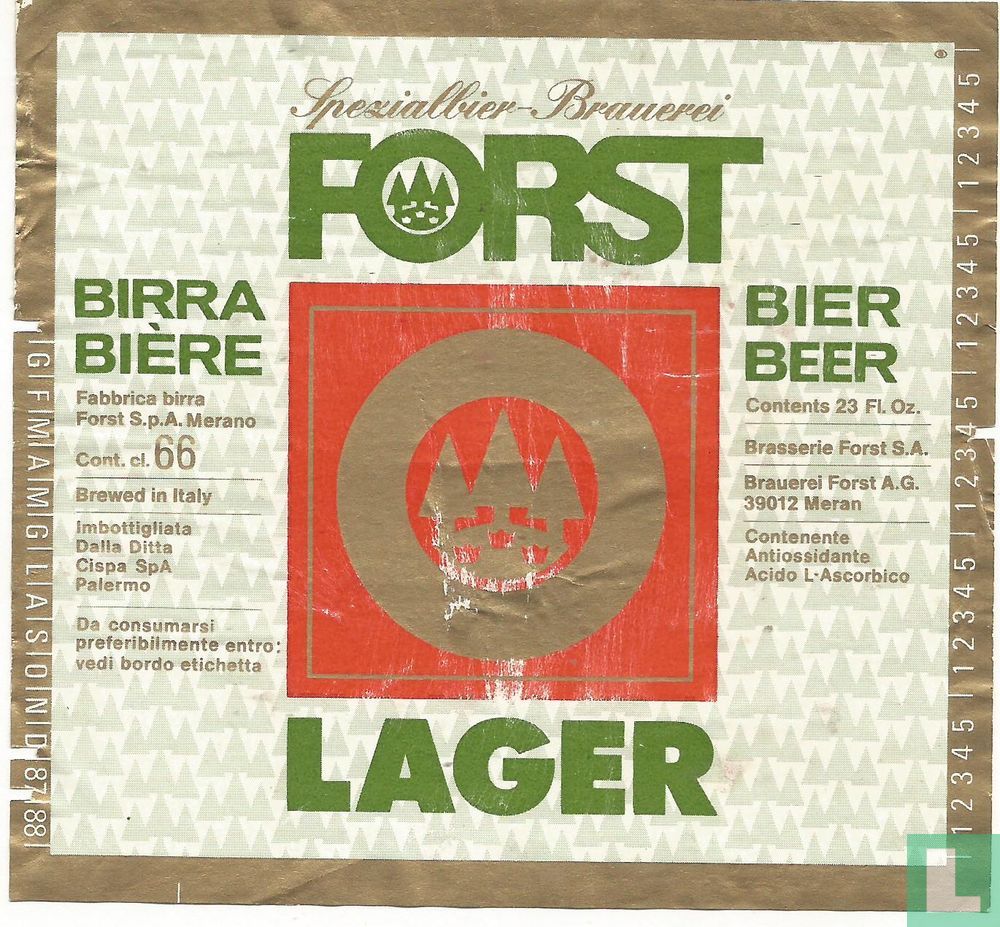 Forst lager - Birra Forst Merano - LastDodo