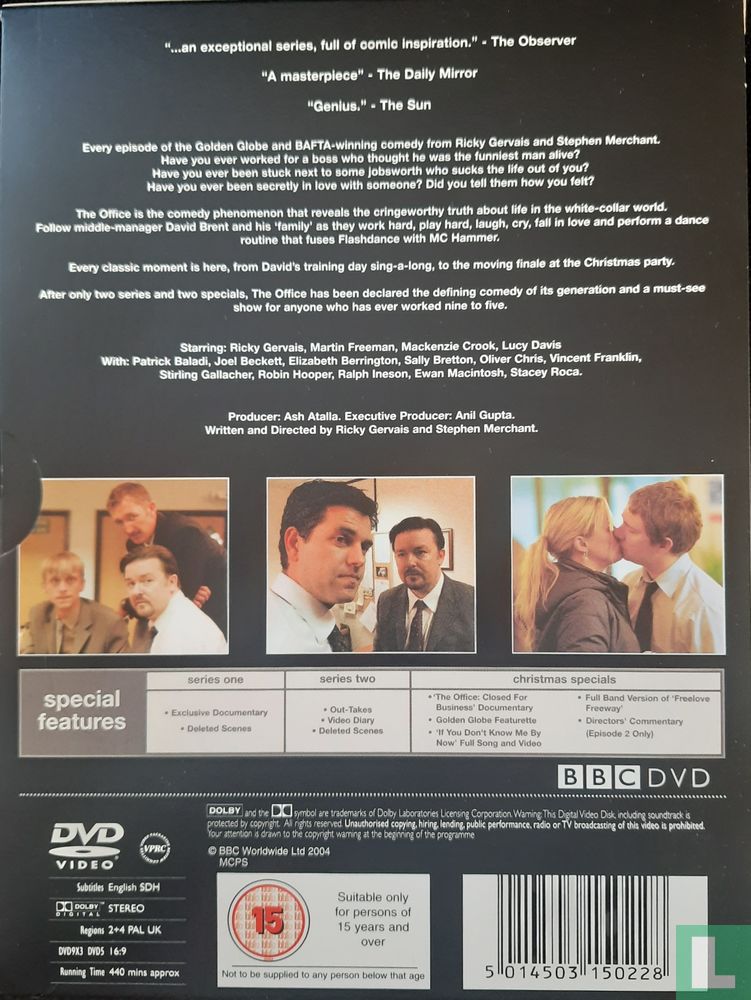 The Office - Complete Series One & Two and the Christmas Specials DVD ...