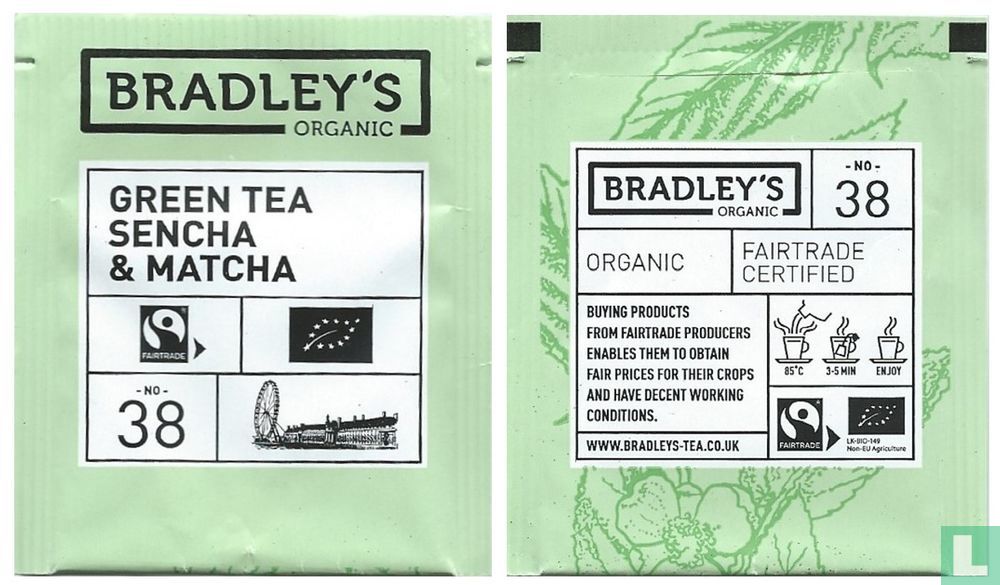 Green Tea Sencha & Matcha Enjoy 38 - Bradley's - LastDodo