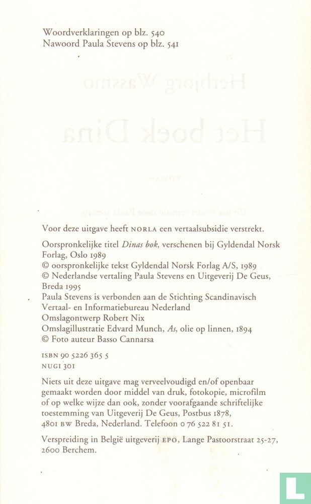 Het boek Dina