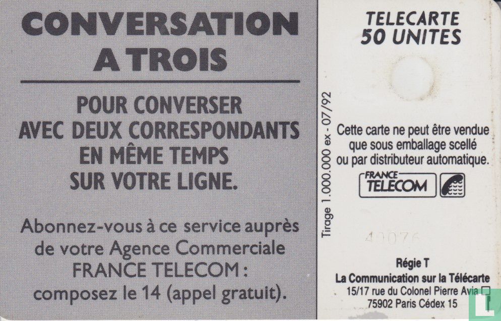 Conversation à trois