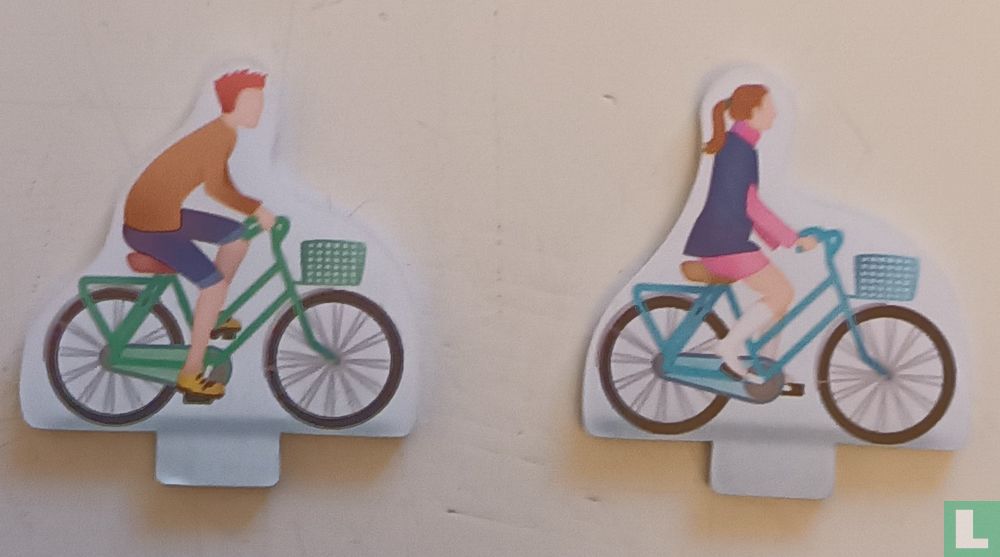 Meisje op fiets