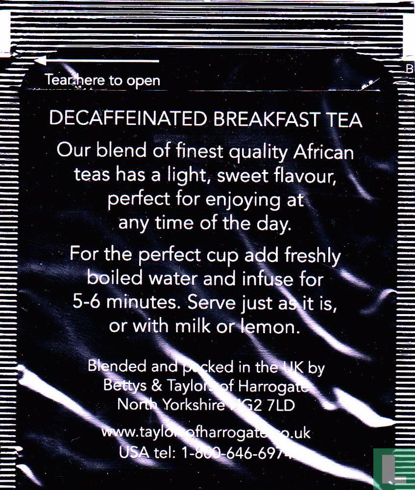 Naturally Decaffeinated Breakfast Tea