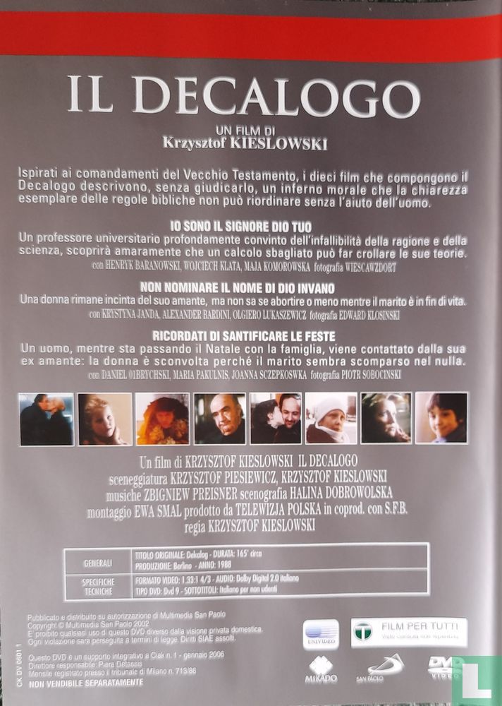 Il Decalogo: 1, 2, 3