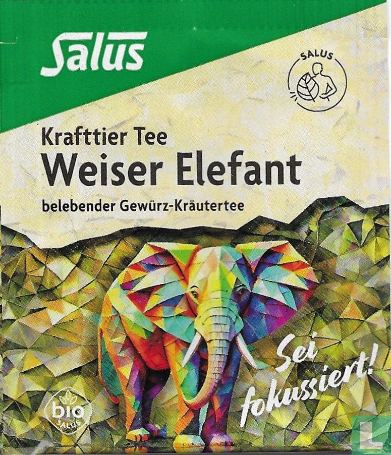 Weiser Elefant