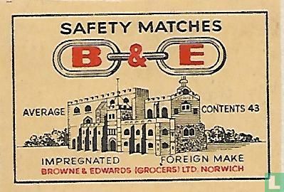 B & E safety matches
