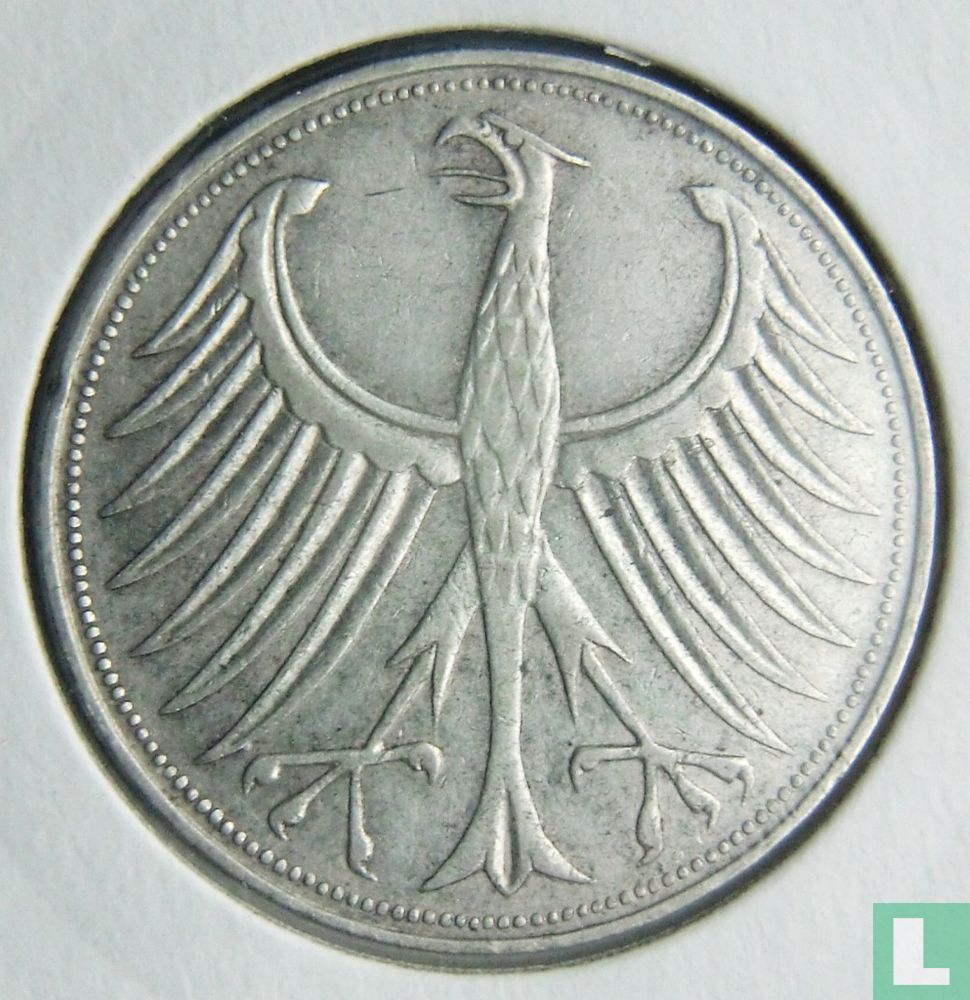 Germany 5 mark 1961 (D)