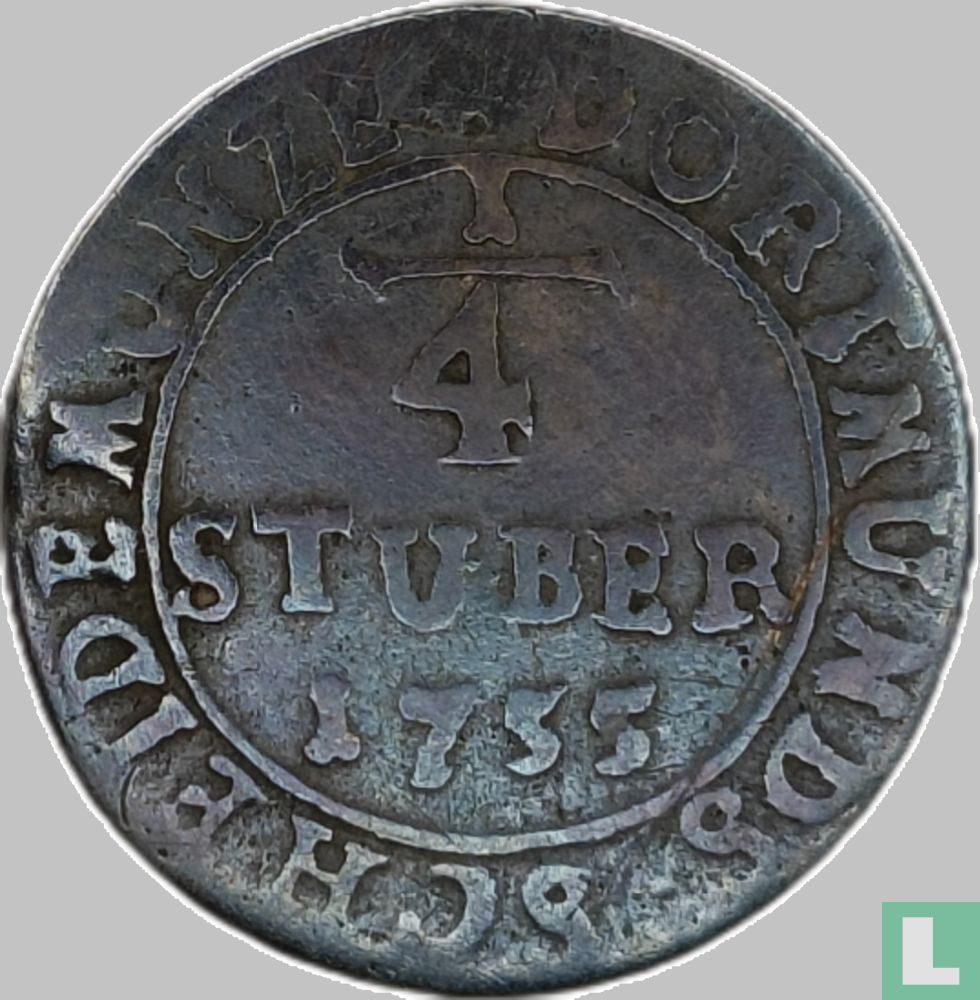 Dortmund ¼ stüber 1755
