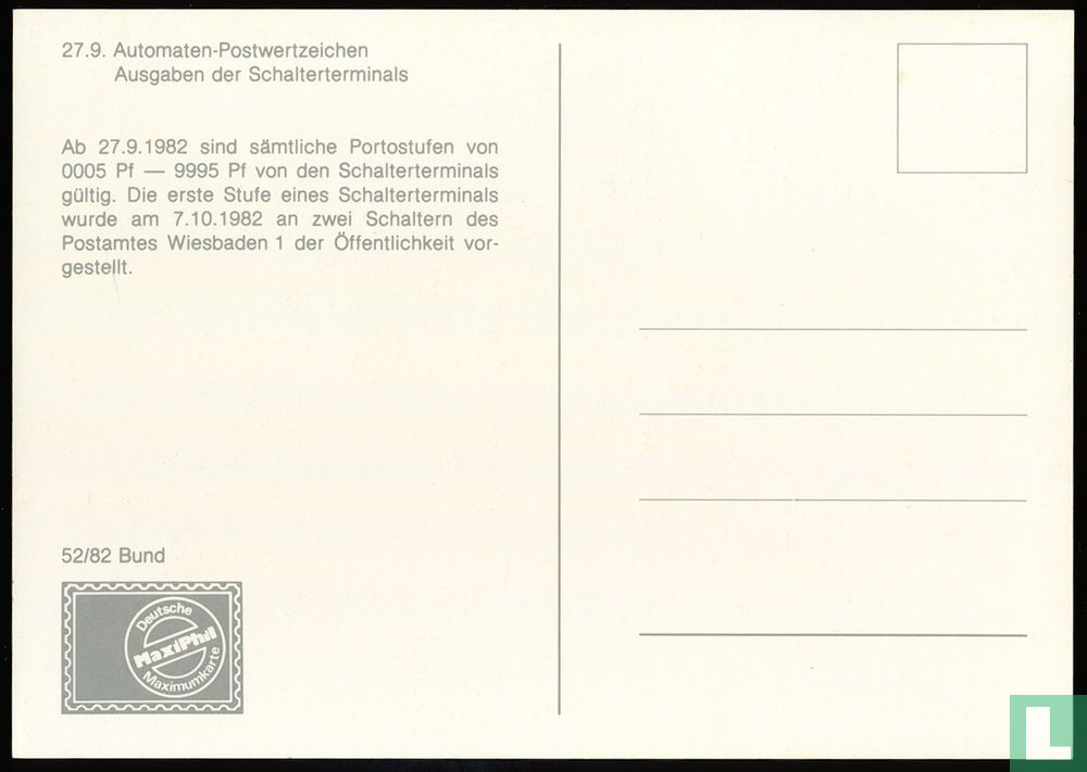 Vending machine stamps