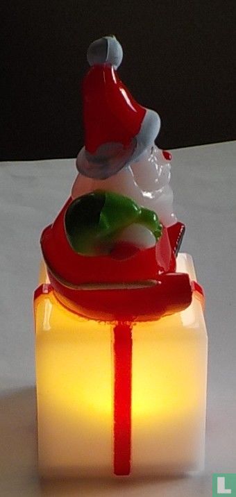 Idena Geschenkdozen – 2 Stuks, Kerstman Op Fiets, FSC-karton – Maten 20x15x7 En 16x12x6 Cm – Herbruikbaar, Stevig En Feestelijk Voor Kerstcadeaus