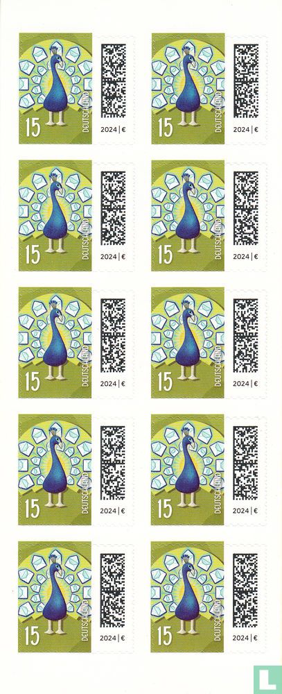 Letter peacock