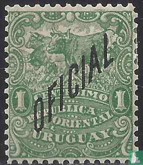 Cattle, with overprint