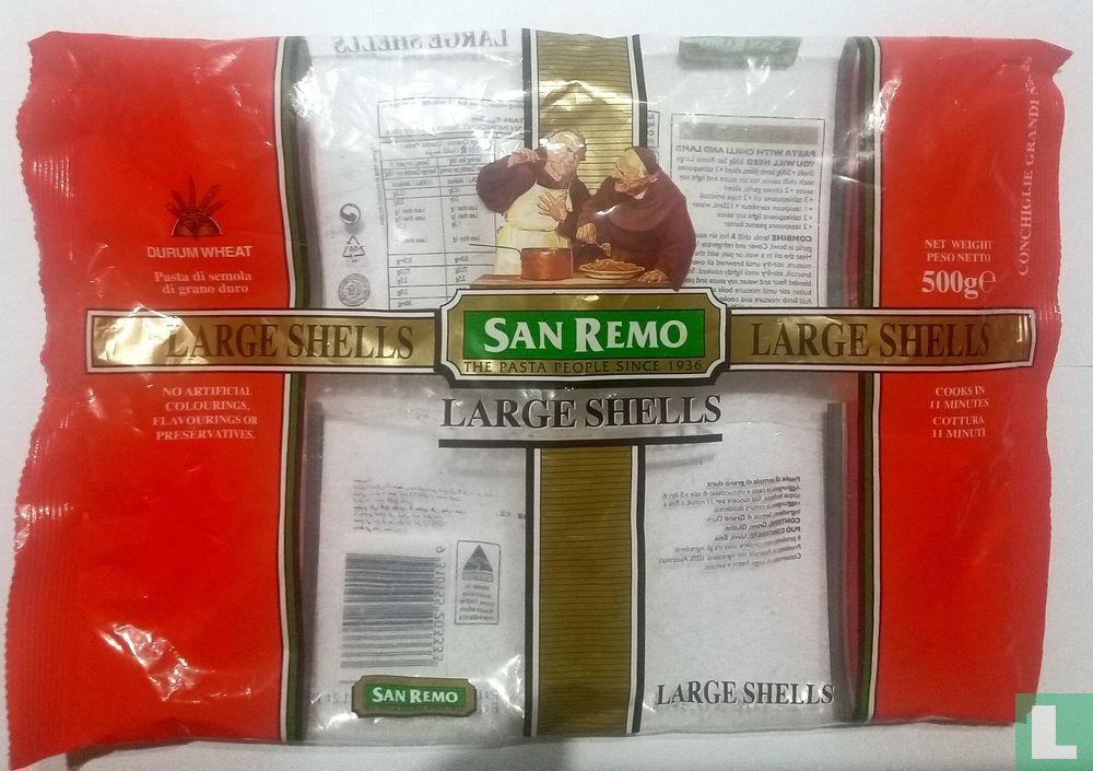 San Remo large shells.500g