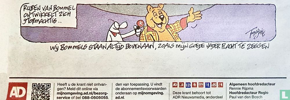 Stamgasten [Ruben van Bommel ontwikkelt zich stormachtig]