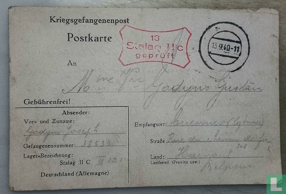 Postcard from Stalag 2 C.