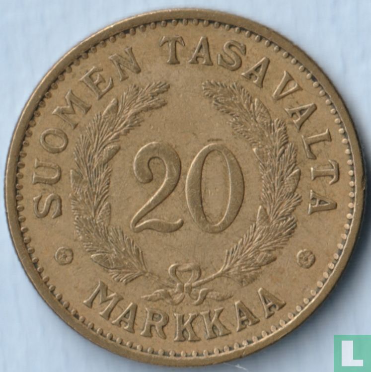 Finland 20 markkaa 1931 KM# 32 (1931) - Finland - LastDodo