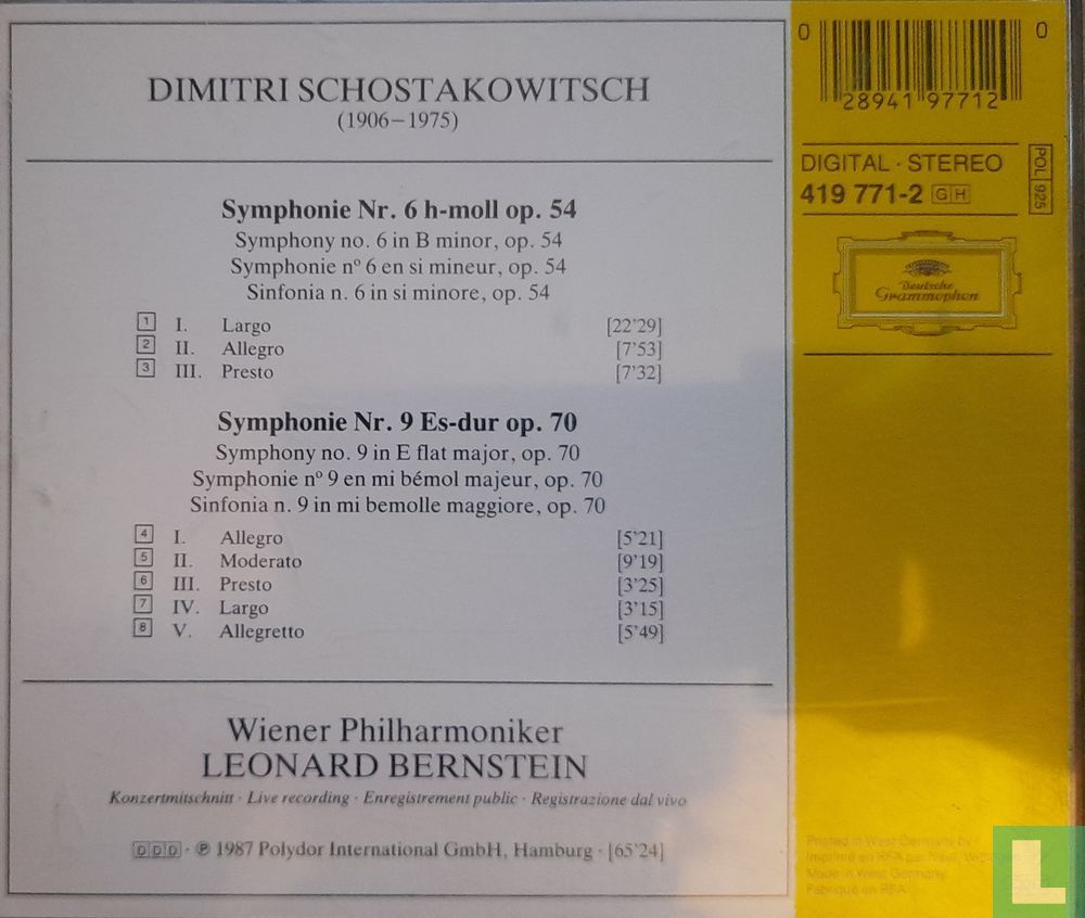 Symphonien nos. 6 & 9