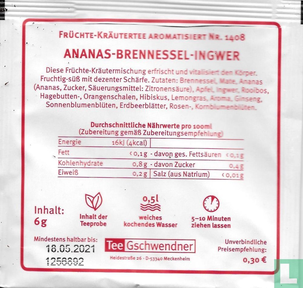 Ananas-Brennessel-Ingwer