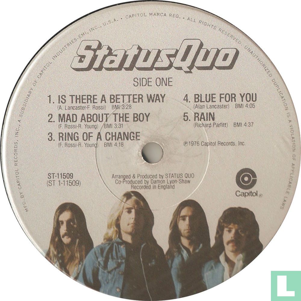 Status Quo LP ST-11509 (1976) - Status Quo - LastDodo
