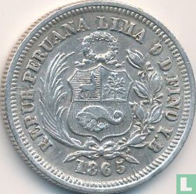 Peru 1/5 sol 1865