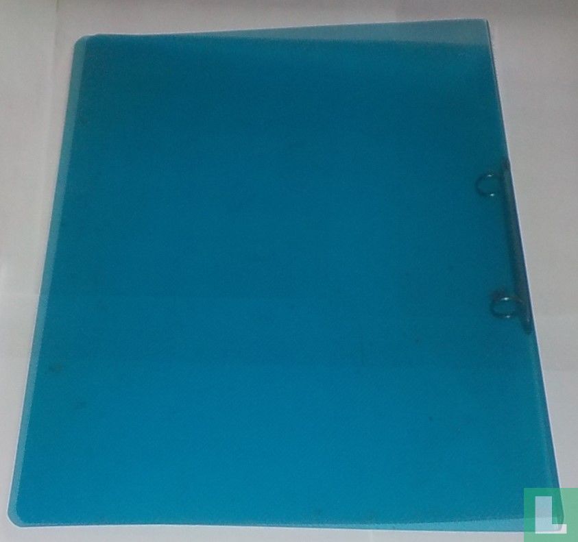 Ringmap A4 transparant blauw