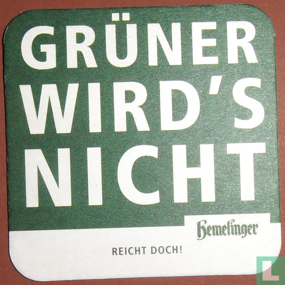 Grüner wird's nicht