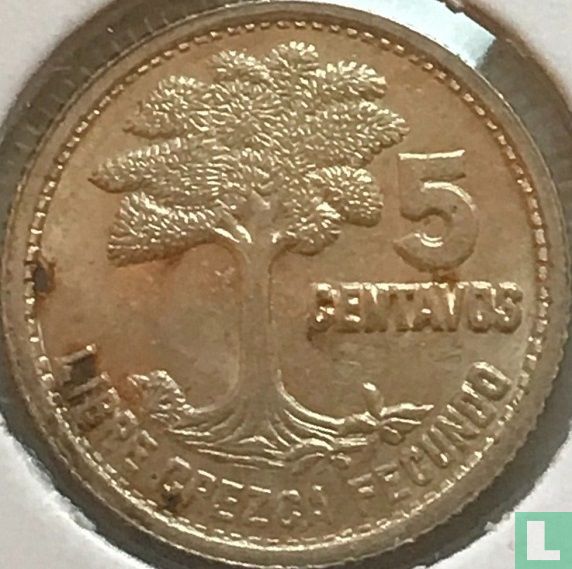 Guatemala 5 Centavo 1952