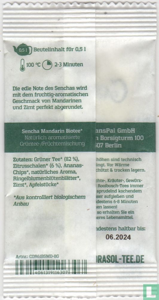 Sencha Mandarin Biotee