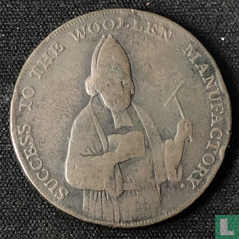 ½ penny 1792 Devonshire - Exeter