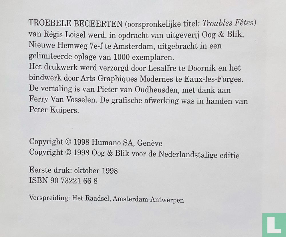 Troebele begeerten