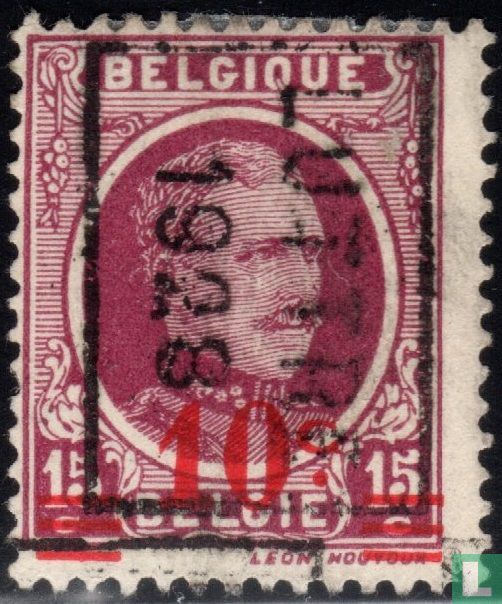 King Albert I, with overprint