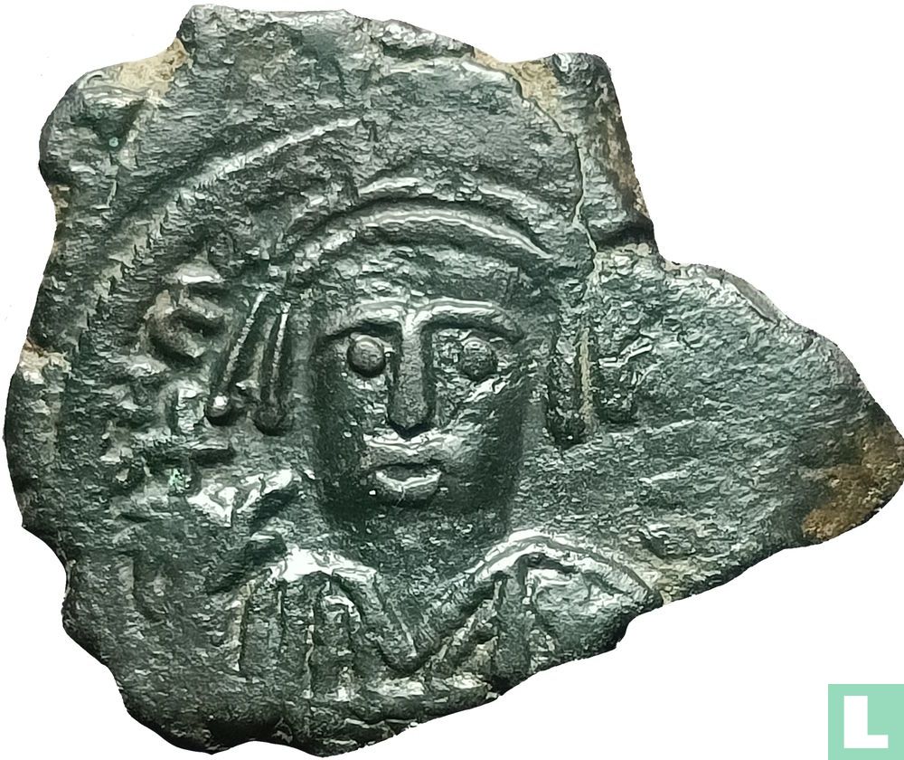 Byzantijnse Rijk-Nicomedia AE Follis 601 AD (jaar 15) KM# (601 ...