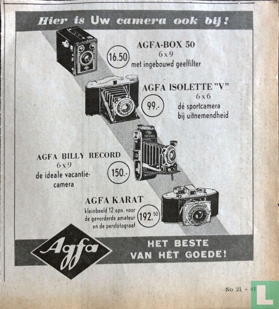 Hier is Uw camera ook bij!